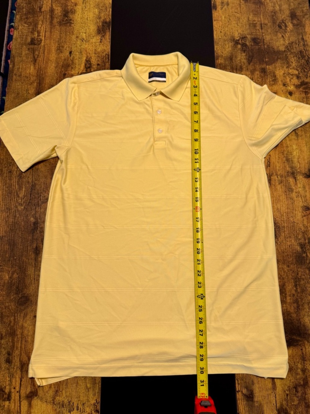 Jack Nicklaus StayDri Polo Shirt Mens Medium Yellow Golf Performance - Picture 6 of 6